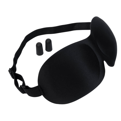 Maple Leaf Maple Leaf Eye Mask & Ear Plug Set Black