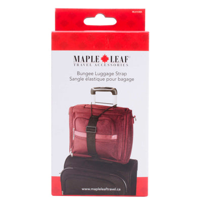 Maple Leaf Bungee Luggage Strap Black