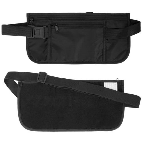 Maple Leaf Double Pocket Money Belt Black