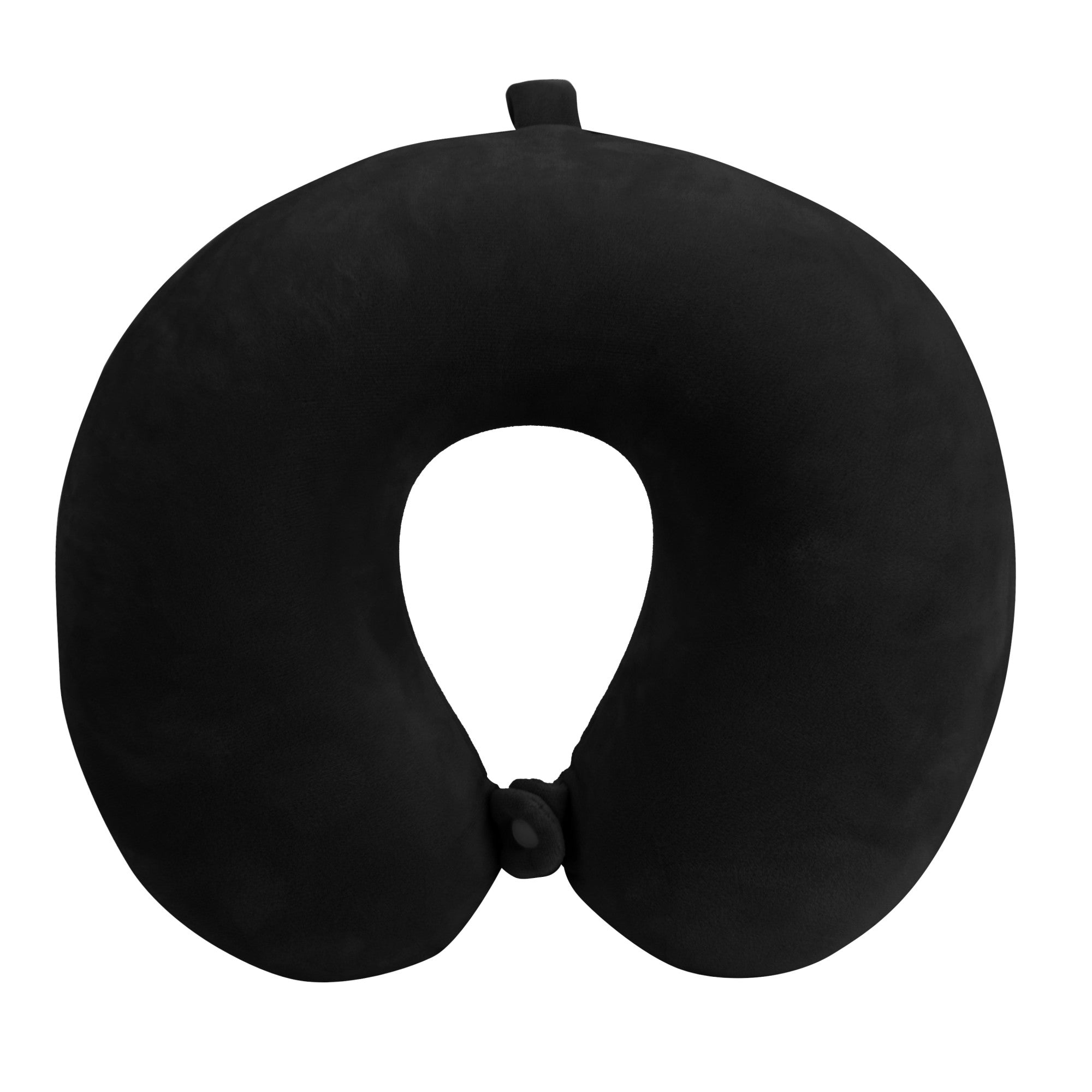 Maple Leaf Memory Foam Travel Pillow Black