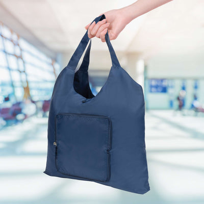 Maple Leaf Foldable Tote Navy