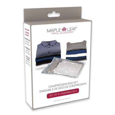 Maple Leaf Maple Leaf Compression Bag Kit - Set Of 4 Clear