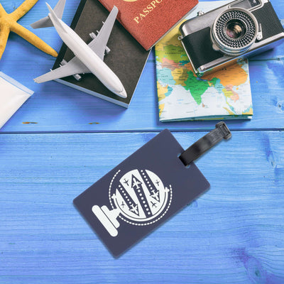 Maple Leaf Novelty Fun Id Tag Navy