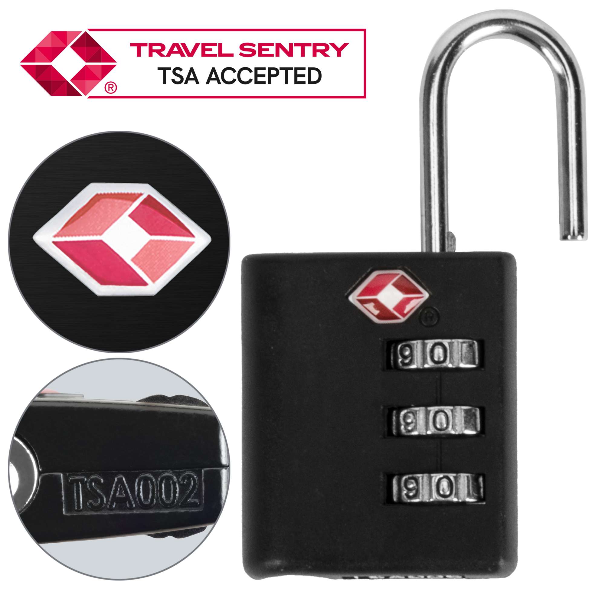 Maple Leaf Travel Sentry 3Dial Combination Lock