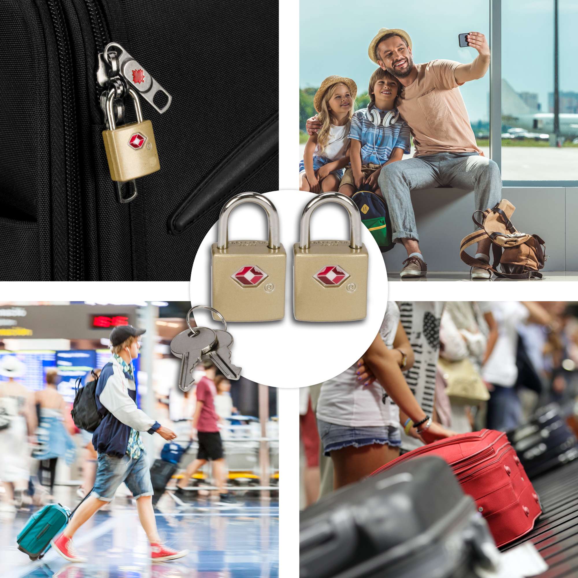 Maple Leaf Travel Sentry Key Locks (Set Of 2)