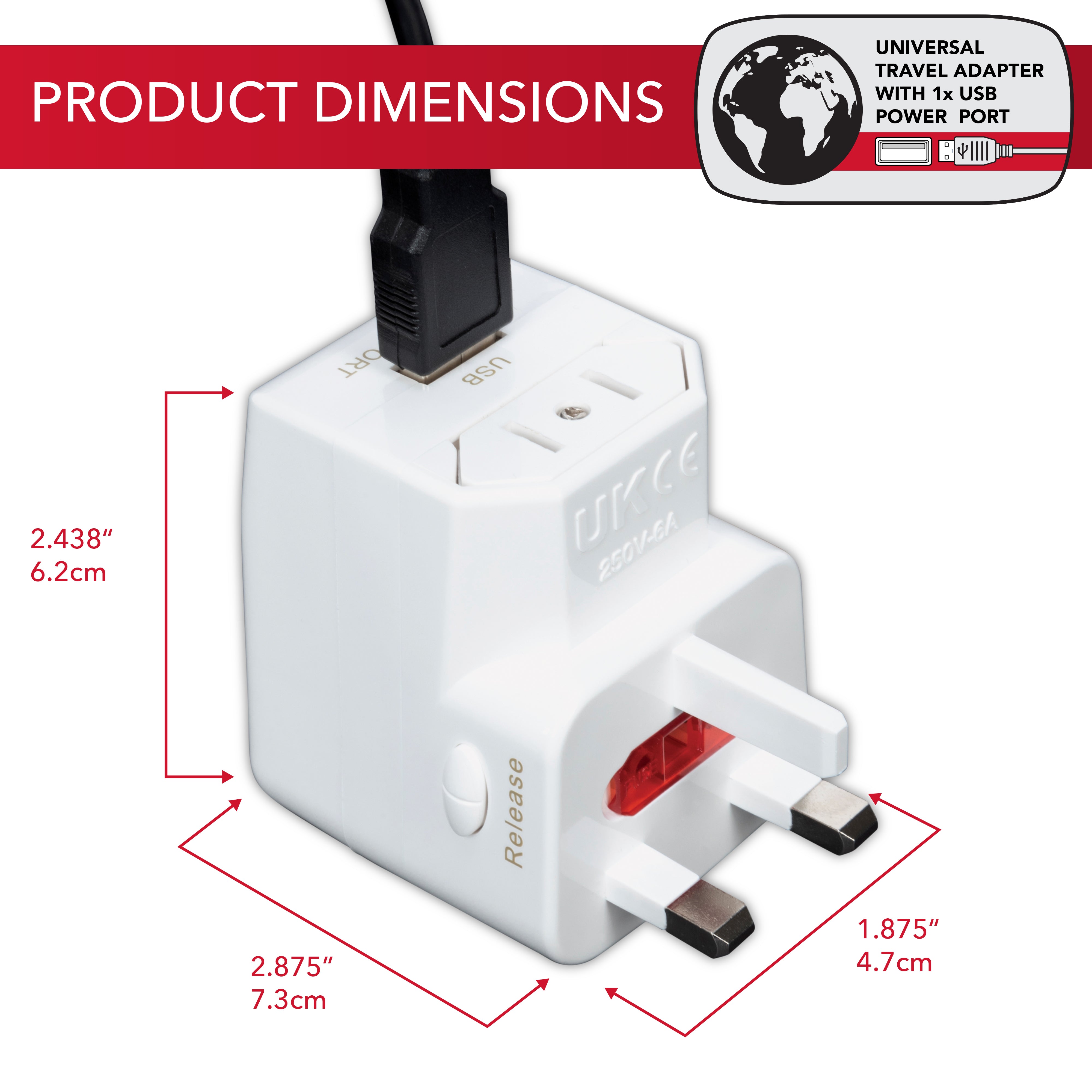 Maple Leaf World Wide Adapter Plug Maple Leaf Travel