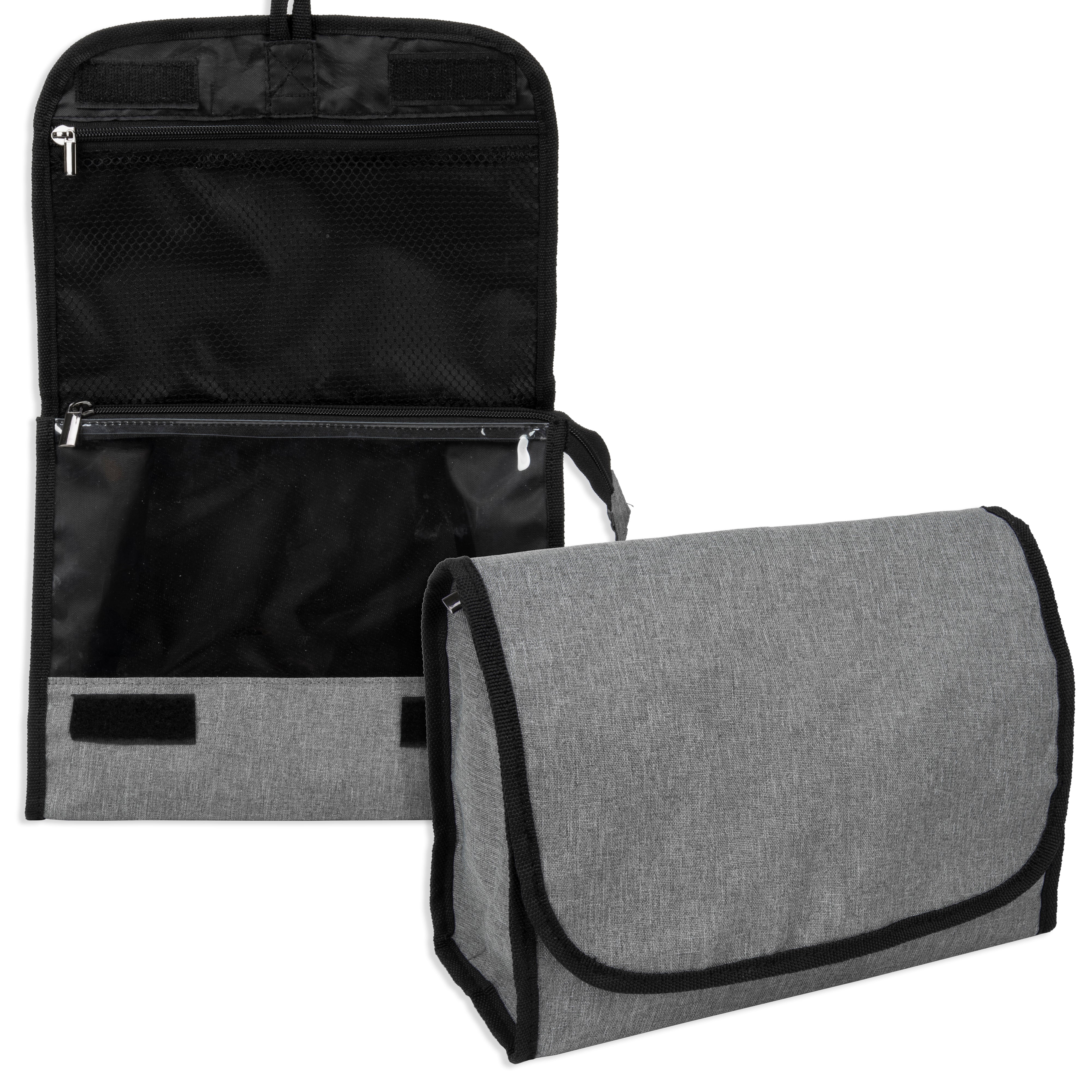 Maple Leaf Hanging Toiletry Case Grey