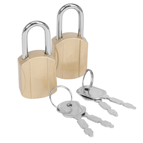 Maple Leaf Key Locks (Set Of 2) Light Gold